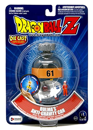Dragonball Z - 41422 - Capsule Corporation - 2001 - Bulma's Anti Gravity Car #61 - mit exklusiver Bulma Figur (ca. 3 cm) von Dragonball Z