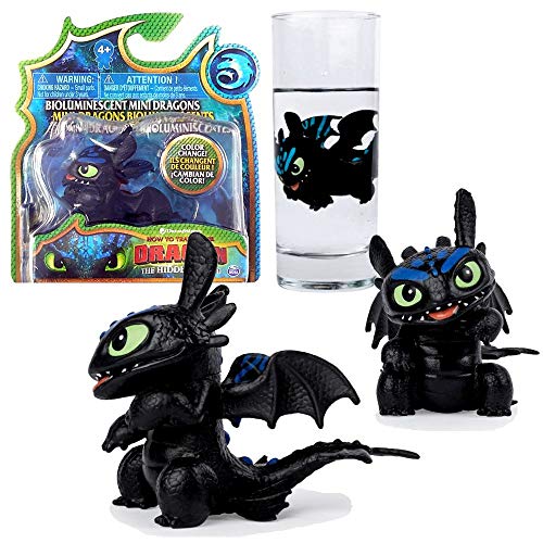 Dragons Auswahl Mini DreamWorks Farbwechsel Spielfiguren, Typ:Ohnezahn Blau von Dragons