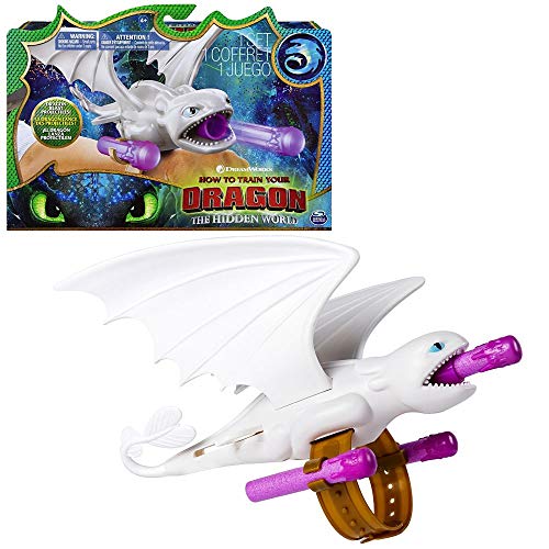Dreamworks Dragons – Handgelenk Launcher mit Lightfury – Weiß von Dragons