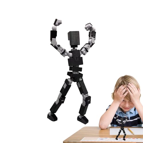 Dranng 3D Gedrucktes Spielzeug, Ganzkörperaktivitätsroboter Actionfiguren Körper Desktop Dekorationen, Desktop Dekoration Für Spieleliebhaber Tragbares Spielzeug Für Zuhause Kindergarten von Dranng