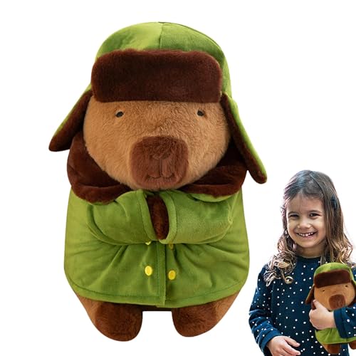 Dranng Capybara Plüsch, Capybara Stofftier | Capybara Soft Doll Capybara Plüschkissen - 30 cm große Kinder-Plüschtierkissen für Sofa, Schlafzimmer, Autodekoration von Dranng