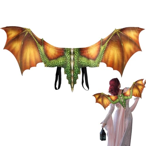 Dranng Drachenflügel | Cosplay Flügel,Vliesstoff Kinderkostüm Zubehör für Tier Motive Karneval Faschingsparty von Dranng