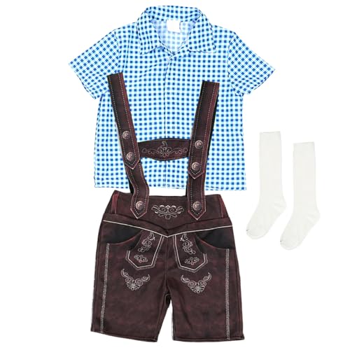 Dranng Kinder Dirndl Kostüm - Halloween Party Verkleidung | Festkleidung Für Umzüge Kindergarten Familienfeste Kinderfeste von Dranng