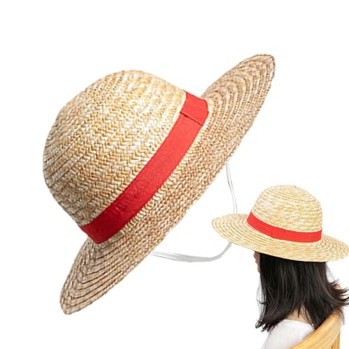 Dranng Luffy Strohhut, Anime-Cartoon-Charakter, Sonnenschutz-Strohhut, Cosplay-Sonnenhut, gelbe Strohhüte mit Schnur, Sonnenhüte, Animationshüte für Fans, Kinder und Erwachsene Dranng Luffy Strohhut, Anime-Cartoon-Charakter, Sonnenschutz-Strohhut, Cosplay-Sonnenhut, gelbe Strohhüte mit Schnur, Sonnenhüte, Animationshüte für Fans, Kinder und Erwachsene von Dranng