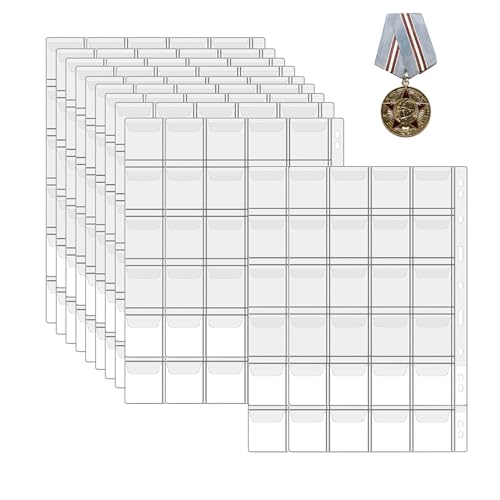 Dranng Münzalben für Sammler - Münzsammlerbuch - Münzsammelbuch für Neujahrsgeschenke – tragbar und transparent für Briefmarken, Sammelkarten und Währung von Dranng