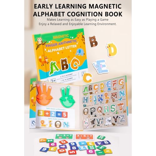 Dranng Zählspielzeug - Kleinkinder Sortier- und Stapelspielzeug - Lernspiele Buchstaben Spielkarten Für Mädchen Vorschule Kindergarten von Dranng
