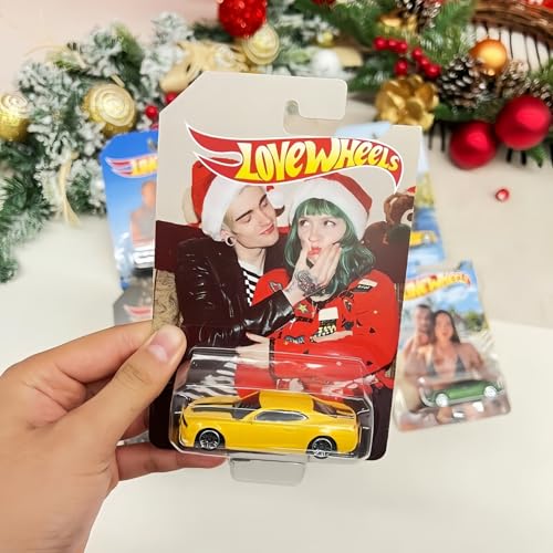 Drawelry Personalisierte Foto Karte mit Auto Spielzeug individuelle Lustige Bild Automobilform Fotokarton Automodell Vatertag Geburtstag Geschenk für Männer Familie, Vater, Paare, Ehemann, Freund (A) von Drawelry