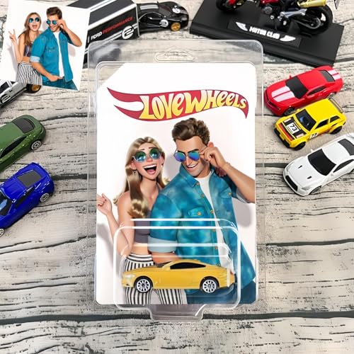 Drawelry Personalisierte Foto Karte mit Auto Spielzeug individuelle Lustige Bild Automobilform Fotokarton Automodell Vatertag Geburtstag Geschenk für Männer Familie, Vater, Paare, Ehemann, Freund (B) von Drawelry