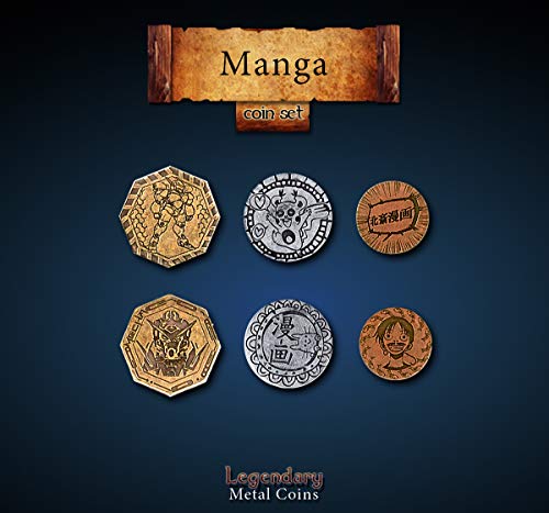 Drawlab 93734 - Manga Coin Set (24 Stück) von Drawlab Entertainment