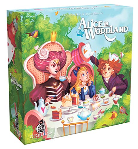 Drawlab Games Alice in Wordland – Ein soziales Wortspiel für 3–8 Spieler, ab 8 Jahren von Drawlab Games