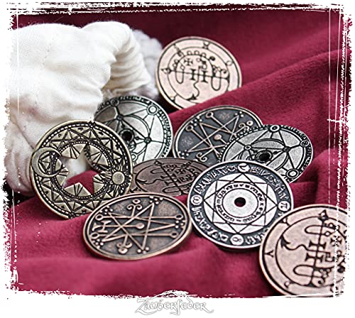 Drawlab LARP-Münzset Zauberer (9 Münzen) von Drawlab