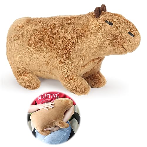Dreafly 40cm Simulation Capybara Plüschtier, Niedliche Tier Capy Meerschweinchen Puppen,realistische Plüschtiere,Niedlichen Capybara plushie,Simulation Tier Capybara Puppen Gefüllt Kissen, 1018407.01 von Dreafly