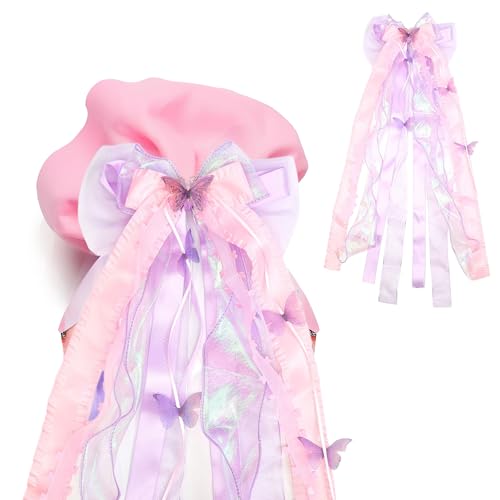 Schleife Schultüte, Meerjungfrau Fussball Schleife für Schultüte Mädchen Junge, Einschulung Mädchen Deko, Lila Rosa Blau Schultüte Schmetterling Zuckertüte Junge Schulanfang Deko (Rosa Schleife) Schleife Schultüte, Meerjungfrau Fussball Schleife für Schultüte Mädchen Junge, Einschulung Mädchen Deko, Lila Rosa Blau Schultüte Schmetterling Zuckertüte Junge Schulanfang Deko (Rosa Schleife) von Dreaku