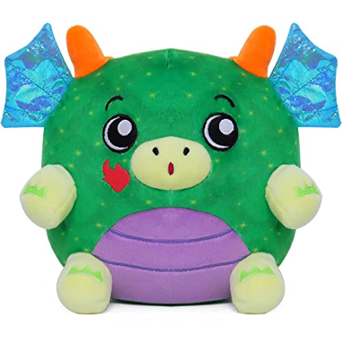 Dream Beams - süßes, kuschelieges Plüschtier, Glow in The Dark, waschbar, ab 0 Jahre (18 cm, Draco (Drache)) von Dream Beams