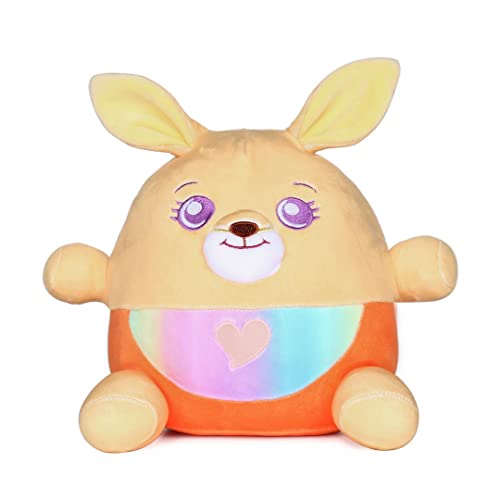 Dream Beams Kilian (Känguru)- süßes, kuscheliges, weiches Plüschtier, Squishy Kuscheltier, Glow in The Dark Elemente, einfach waschbar, Größe: 18cm, für Kinder und Jugendliche ab 0 Jahre von Dream Beams