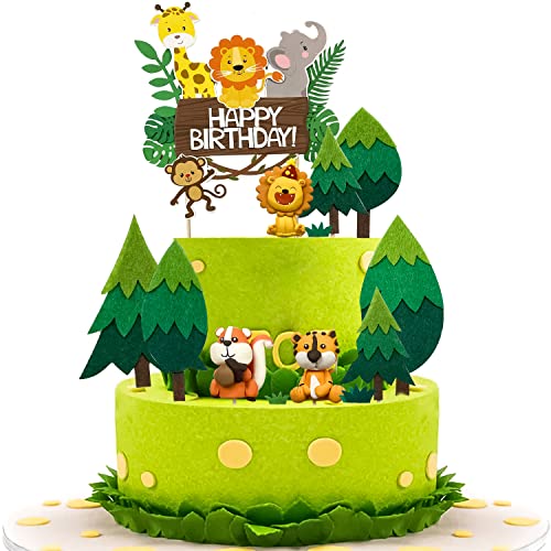 13 Stück Forest Animals Cake Decoration Toppers, Animal Theme Cake Decorations, Jungle Animals Cake Decorations, Jungle Geburtstag Dschungel Kuchen, Jungle Animal Cupcake Toppers 13 Stück Forest Animals Cake Decoration Toppers, Animal Theme Cake Decorations, Jungle Animals Cake Decorations, Jungle Geburtstag Dschungel Kuchen, Jungle Animal Cupcake Toppers von Dream HorseX