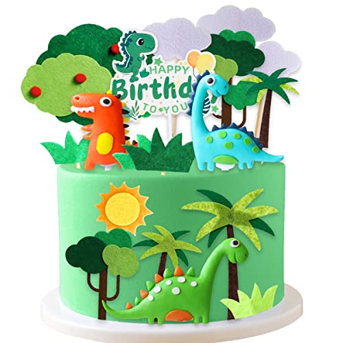 17 Stücke Happy Birthday Dschungel Geburtstagsparty Deko, Dino Kuchen Dekoration, Verpackung für Kinder Geburtstag Dinosaurier Party Deko, Tortendeko Kuchen Topper für Kinder Junge 17 Stücke Happy Birthday Dschungel Geburtstagsparty Deko, Dino Kuchen Dekoration, Verpackung für Kinder Geburtstag Dinosaurier Party Deko, Tortendeko Kuchen Topper für Kinder Junge von Dream HorseX