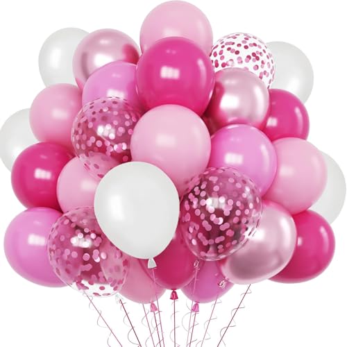 30 Rosa Ballons im Set: Weiße, Pinke Metallic, hellrosa, Makronen-Rosa und Konfetti-Ballons – Perfekte Geburtstagsdeko für Hochzeiten, Babyfeiern und Partys" 30 Rosa Ballons im Set: Weiße, Pinke Metallic, hellrosa, Makronen-Rosa und Konfetti-Ballons – Perfekte Geburtstagsdeko für Hochzeiten, Babyfeiern und Partys" von Dream HorseX