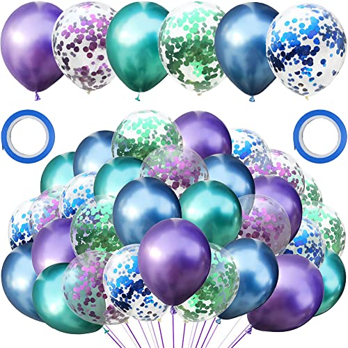 Meerjungfrau Ballon Kit, 30 Stück metallisch Blau Lila Grün und Konfetti Luftballons Set, Perfekt für Mädchen Kinder Geburtstagsfeier Party und Kinder Dusche Party, Festival Hintergrund Dekoration Meerjungfrau Ballon Kit, 30 Stück metallisch Blau Lila Grün und Konfetti Luftballons Set, Perfekt für Mädchen Kinder Geburtstagsfeier Party und Kinder Dusche Party, Festival Hintergrund Dekoration von Dream HorseX