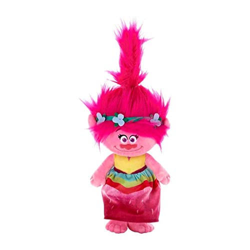 Trolls World Tour – Poppy 45 cm weiches Plüschtier – Regenbogenkleid von DreamWorks