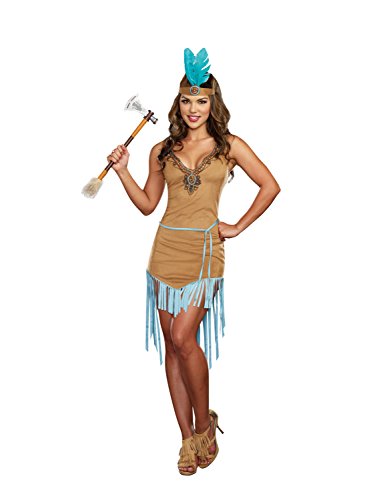 Dreamgirl 9828 Native American Kostüme in Erwachsenengröße, hautfarben, Medium von Dreamgirl
