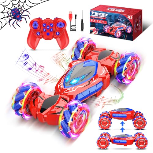 Dreamlandia Spider Ferngesteuertes Auto, Kinder Spielzeug Ab 3-12 Jahre, Junge Mädchen Geschenke, Outdoor Monstertruck RC Stunt Auto von Dreamlandia