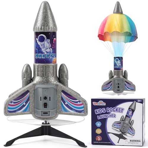 Dreamon Raketen Spielzeug für Kinder mit Fallschirm LED-Licht Motorisierte Rakete Outdoor Spielzeug Rocket Draußen Geschenke für Kinder 6 7 8 9 Jahren Dreamon Raketen Spielzeug für Kinder mit Fallschirm LED-Licht Motorisierte Rakete Outdoor Spielzeug Rocket Draußen Geschenke für Kinder 6 7 8 9 Jahren von Dreamon