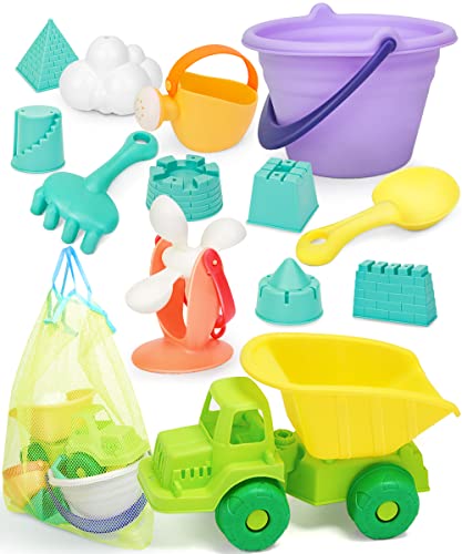 Dreamon Strand Sandspielzeug mit Netzbeutel Burgenförmchen Gießkanne Spaten 13tlg Sandkasten Spielzeug Set für Junge Mädchen Kinder Dreamon Strand Sandspielzeug mit Netzbeutel Burgenförmchen Gießkanne Spaten 13tlg Sandkasten Spielzeug Set für Junge Mädchen Kinder von Dreamon