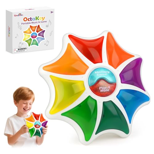 Dreamon Reaktionsspiel Spielzeug Konzentrationsspiele Gedächtnistraining Senso Spiel Mit Lichtern Und Geräuschen Für Kinder Ab 6-12 Jahren von Dreamon