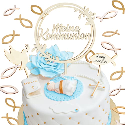 Dreamtop 3 Stück Cake Topper Konfirmation Tortendeko Cake Topper Kommunion Cake Topper Meine Konfirmation Taufe Cake Topper Firmung Holz 36 Pcs holzfische Streudeko für Junge Mädchen Dreamtop 3 Stück Cake Topper Konfirmation Tortendeko Cake Topper Kommunion Cake Topper Meine Konfirmation Taufe Cake Topper Firmung Holz 36 Pcs holzfische Streudeko für Junge Mädchen von Dreamtop