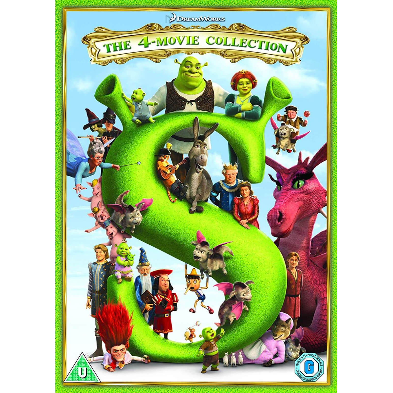 Shrek/ Shrek 2/ Shrek der Dritte/ Für immer Shrek - 2018 Artwork-Überarbeitung von Dreamworks Animation