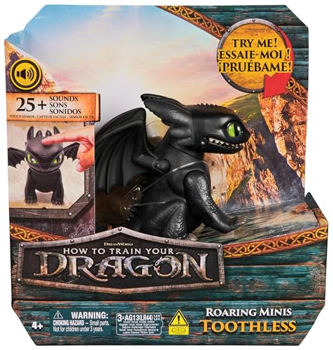 DreamWorks How to Train Your Dragon, Interaktiver Mini-Drache, Figur mit Soundeffekten, Spielzeug für Kinder ab 4 Jahren DreamWorks How to Train Your Dragon, Interaktiver Mini-Drache, Figur mit Soundeffekten, Spielzeug für Kinder ab 4 Jahren von Dreamworks Dragons