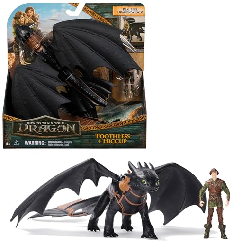 DreamWorks How to Train Your Dragon, Wikinger und Drachen Actionfiguren-Set, Ohnezahn und Hicks, Spielzeug für Kinder ab 4 Jahren von Dreamworks Dragons