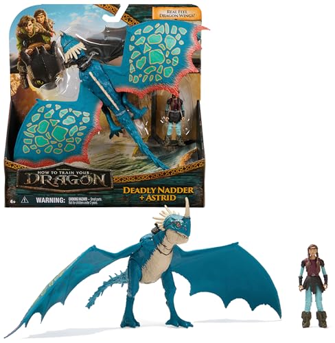 DreamWorks How to Train Your Dragon, Wikinger und Drachen Actionfiguren-Set, Sturmpfeil & Astrid, Spielzeug für Kinder ab 4 Jahren von Dreamworks Dragons