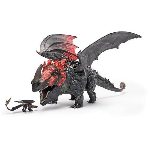 Dreamworks How to Train your Dragon, Actionfiguren-Set mit Roter Tod-Drachenfigur und kleinem Ohnezahn, Spielzeug für Kinder ab 4 Jahren, Rot Dreamworks How to Train your Dragon, Actionfiguren-Set mit Roter Tod-Drachenfigur und kleinem Ohnezahn, Spielzeug für Kinder ab 4 Jahren, Rot von Dreamworks Dragons