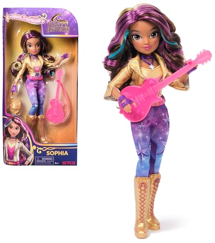 Unicorn Academy Ankleidepuppe Sophia - die Originalpuppe zur beliebten Netflix-Serie, 24 cm groß, mit echtem Haar, abnehmbarer Kleidung und Accessoires, für Kinder ab 4 Jahren von Dreamworks Dragons
