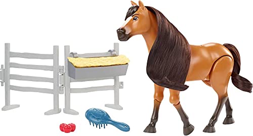Spirit HBB22 - „Für immer frei“ Spielset mit beweglichem Spirit Pferd mit Geräuschen (20,32 cm groß), kann gehen und wiehern, Spielzeug ab 3 Jahren von Dreamworks Spirit