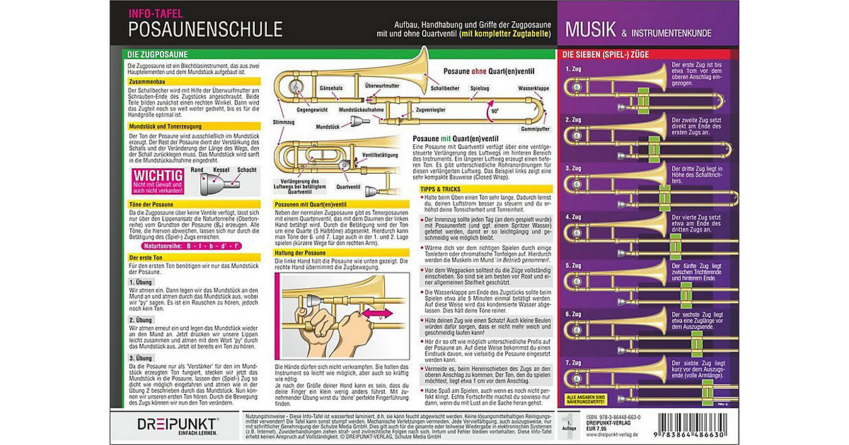 Buch - Posaunenschule, Infotafel Buch - Posaunenschule, Infotafel von Dreipunkt Verlag