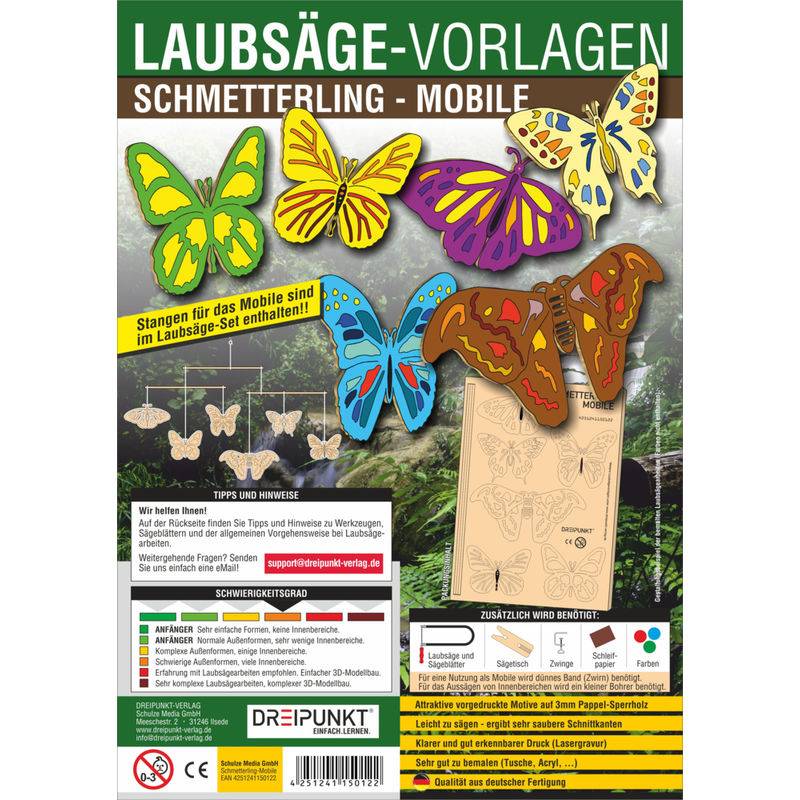 Laubsäge-Vorlagen Schmetterling - Mobile von Dreipunkt Verlag
