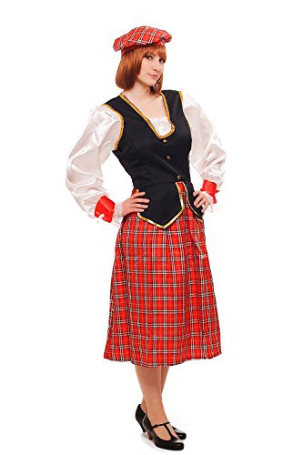 DRESS ME UP Kostüm Damen Damenkostüm Schotte Schottin Scotswoman Schottland Scot K46 Gr. 36 / S von DRESS ME UP