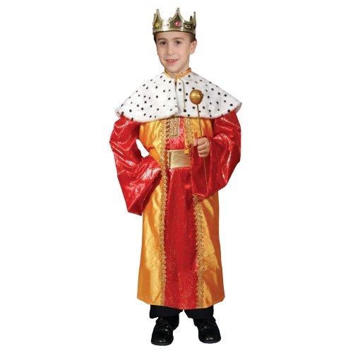 Dress Up America 375-L Regal Deluxe König Kostüm Set Für Kinder, unisex-child, Größe 12-14 Jahre (Taille: 86-96 Höhe: 127-145 cm) von Dress Up America