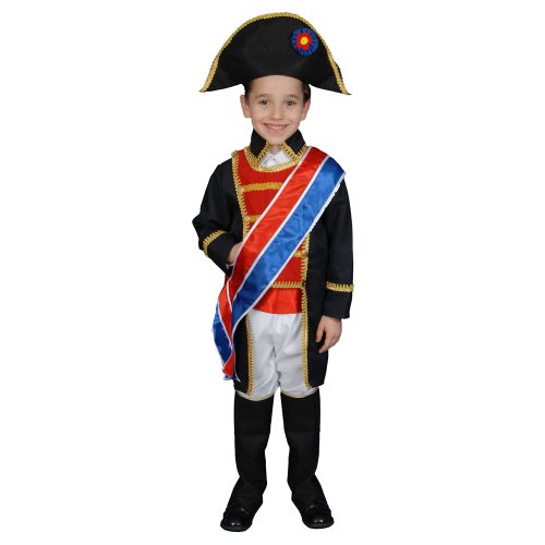 Dress Up America 378-L aussehender Napoleon-Kostümsatz Groß (12-14 Jahre) Kinder Historisch realistisch, Mehrfarbig, (Taille: 86-96 Höhe: 127-145 cm) von Dress Up America