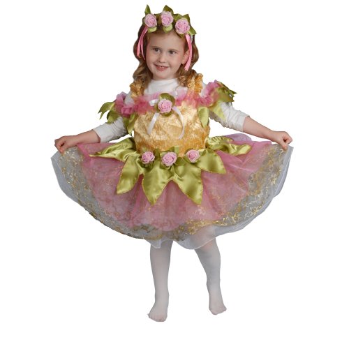 Dress Up America 419-M kleine Mädchen Ballerina-Kinderkostümset, Mehrfarbig, Größe 8-10 Jahre (Taille: 76-82 Höhe: 114-127 cm) von Dress Up America