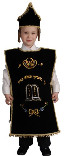 Dress Up America 446-S Seifer-Torah-Kinderkostüm, Mehrfarbig, Größe 4-6 Jahre (Taille: 71-76 Höhe: 99-114 cm) von Dress Up America