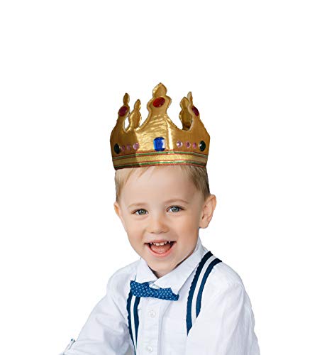 Dress Up America 463.0 KönigKrone Kinder Exquisite King Krone, Einheitsgröße Dress Up America 463.0 KönigKrone Kinder Exquisite King Krone, Einheitsgröße von Dress Up America
