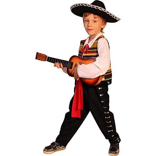 Dress Up America 483-S Kinderkostüm Mexikanisches Mariachi, Braun, Größe 4-6 Jahre (Taille: 71-76 Höhe: 99-114 cm) von Dress Up America