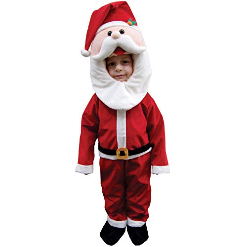 Dress Up America 595-L Weihnachtsmen-Kostüm zu Weihnachten, Mehrfarbig, Größe 12-14 Jahre (Taille: 86-96 Höhe: 127-145 cm) von Dress Up America