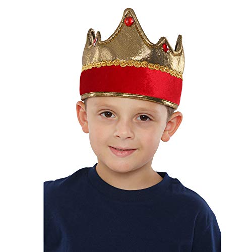 Dress Up America s Königskrone für Kinder – Königsprinz-Kostümkrone – Einheitsgröße von Dress Up America