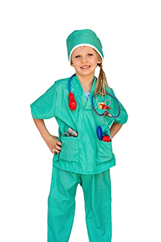 Dress Up America 703 Rollenspiel-Set Kinderchirurgen, Papageienfarbe, 3-7 Jahre von Dress Up America