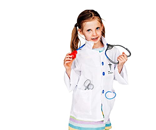 Dress Up America 704 Ärzte-Rollenspiel-Set für Kinder, Weiß, 3-7 Jahre von Dress Up America